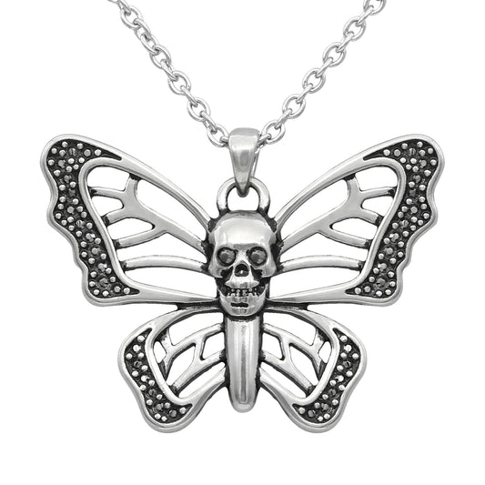 Skull Butterfly Necklace